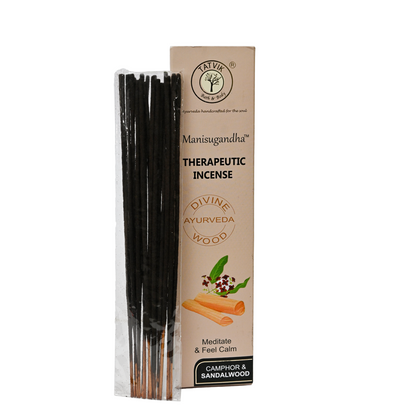 Manisugandha Camphor & Sandalwood - Therapeutic Incense - 20 Pieces