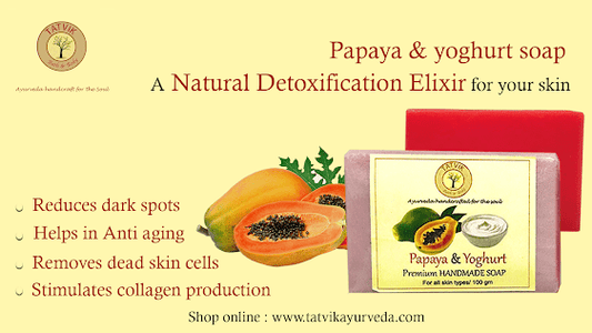 Protect your skin with natural handmade soap- Papaya & Yoghurt