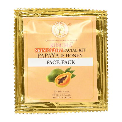 Kusuma Papaya & Honey Skin Glow - Facial Kit - 50 Gm