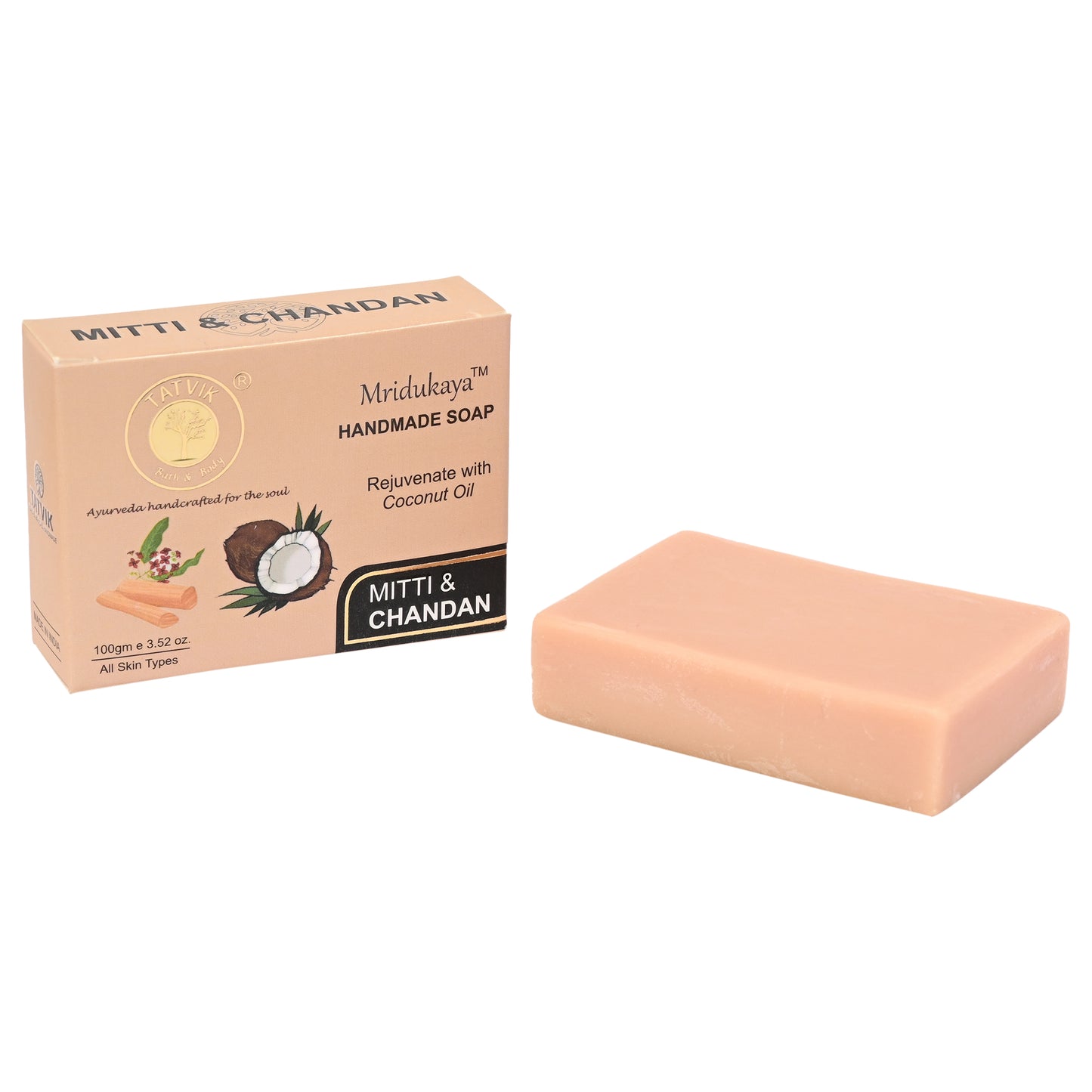 Mridukaya Mitti & Chandan - Handmade Soap - 100 Gm