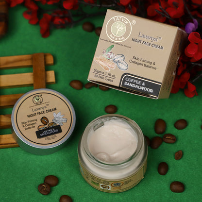Lavanya Coffee and Sandalwood - Night Face Cream - 50 Gm