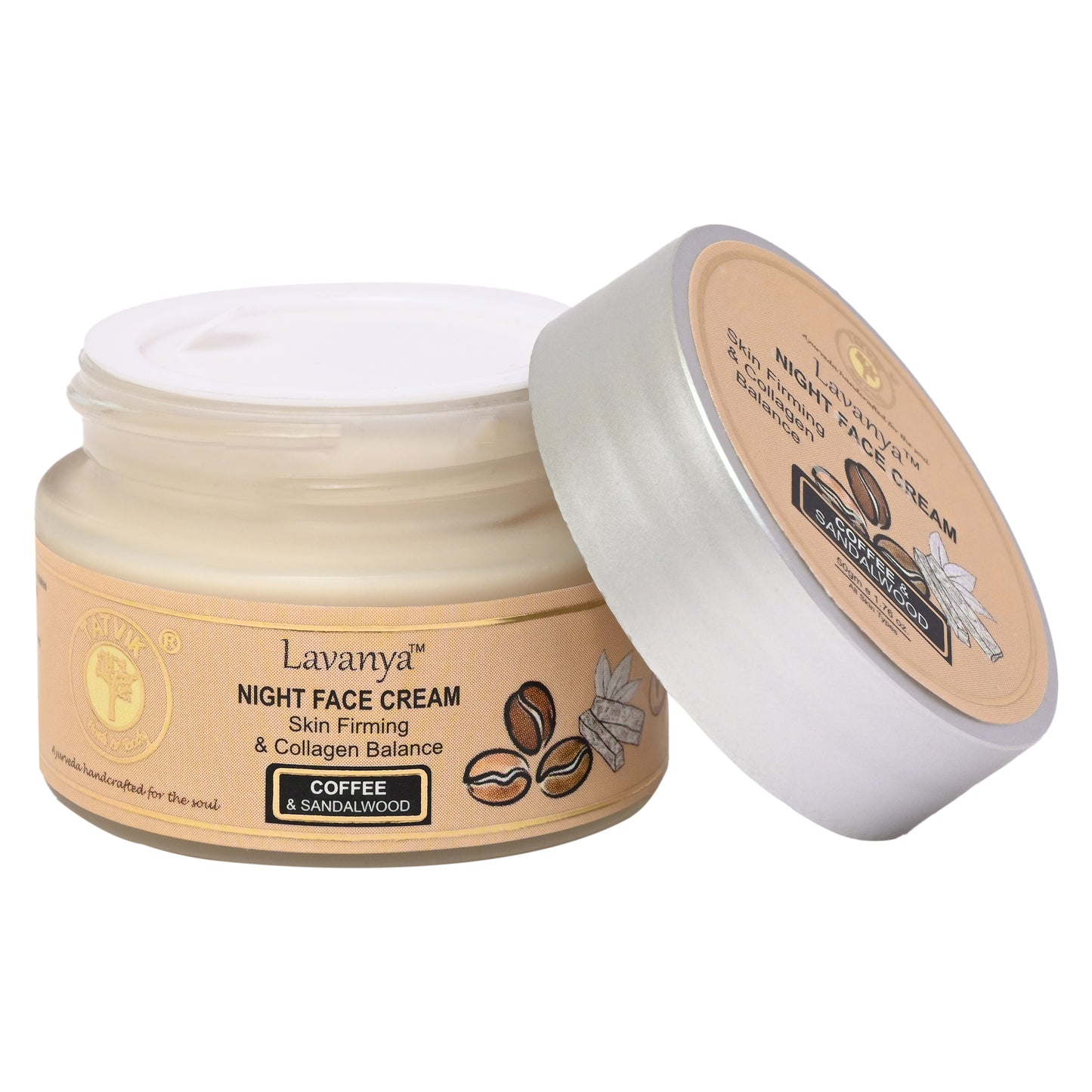 Lavanya Coffee and Sandalwood - Night Face Cream - 50 Gm