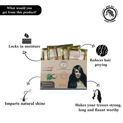 Nirmalkesha Bhringraj & Coconut - Hair Spa Kit - 50 Gm