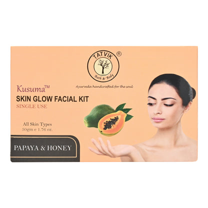 Kusuma Papaya & Honey Skin Glow - Facial Kit