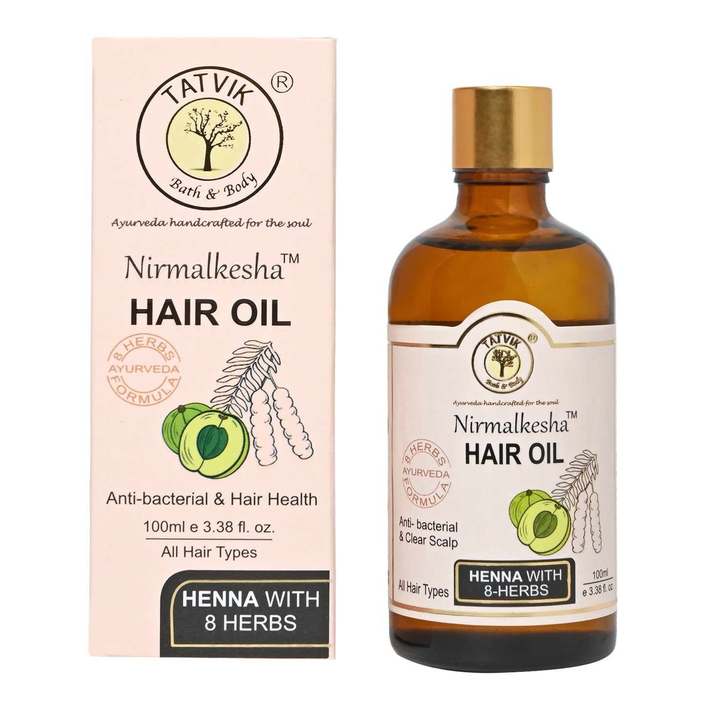 Nirmalkesha Henna with 8 Herbs - Hair Oil