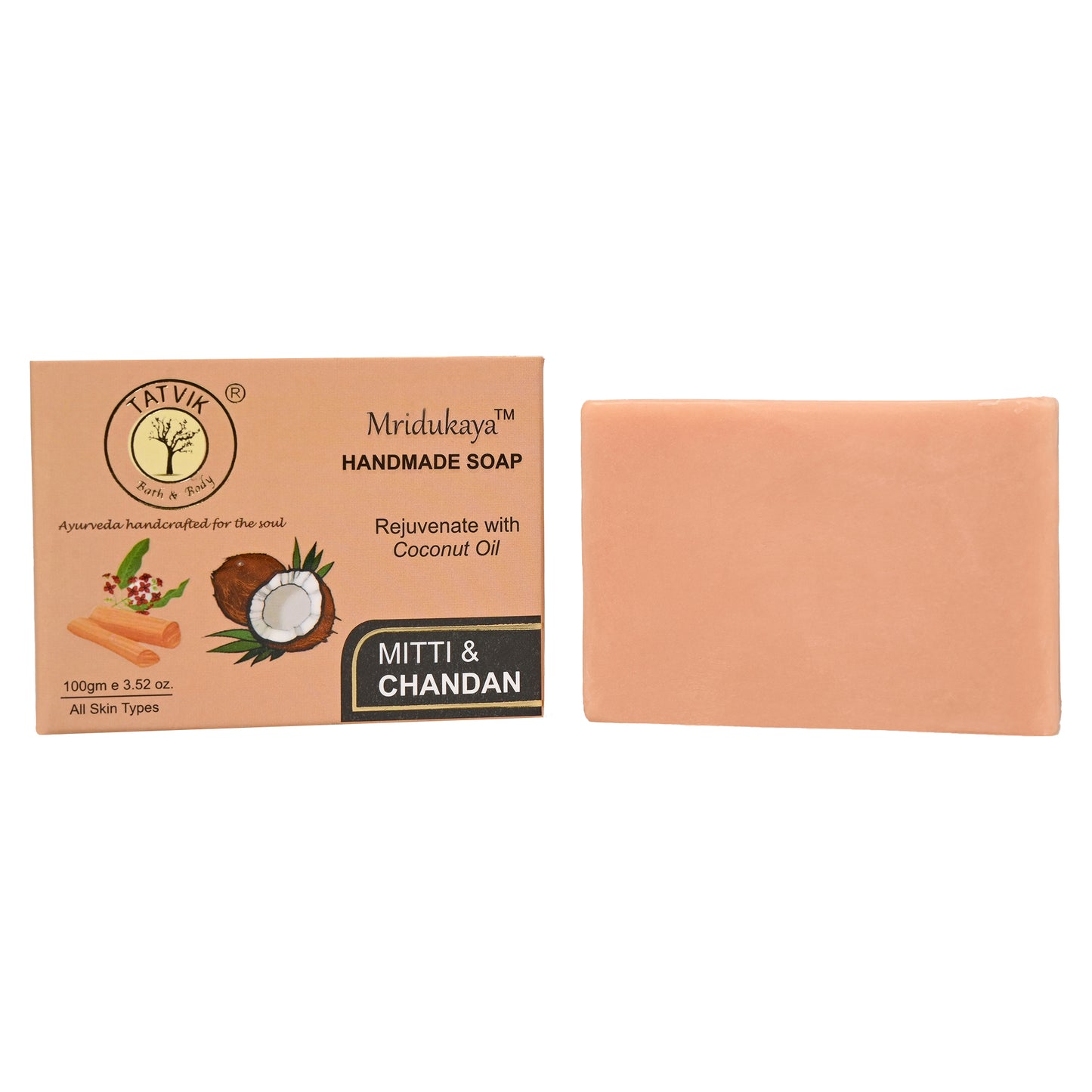 Mridukaya Mitti & Chandan - Handmade Soap - 100 Gm